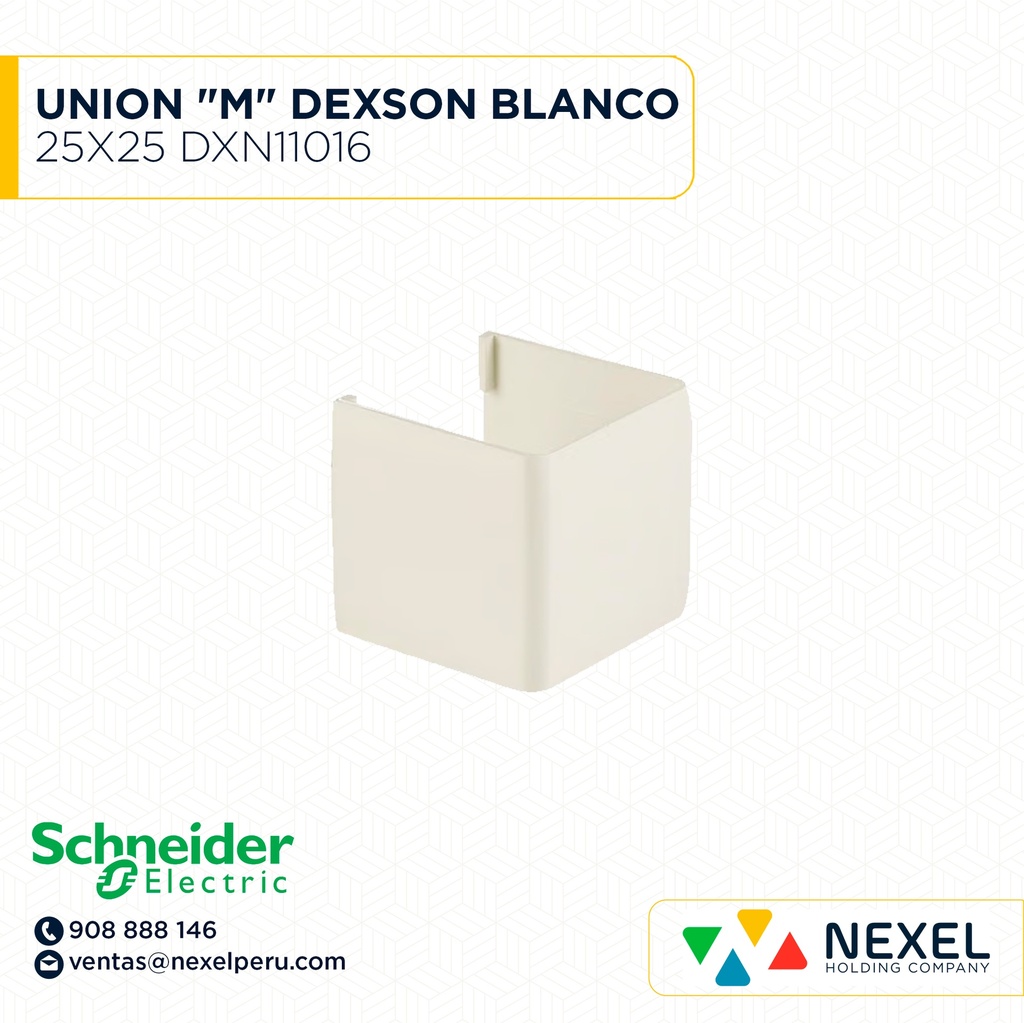 UNION 25X25 "M" DEXSON BLANCO/ DXN11066 SCHNEIDER