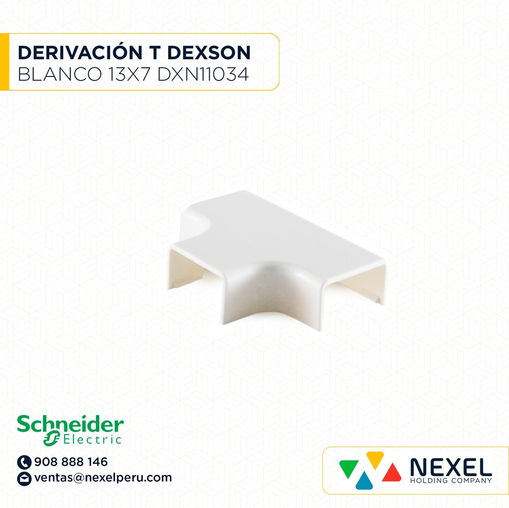 DERIVACION 13X7 "T" DEXSON BLANCO/ DXN11034 SCHNEIDER