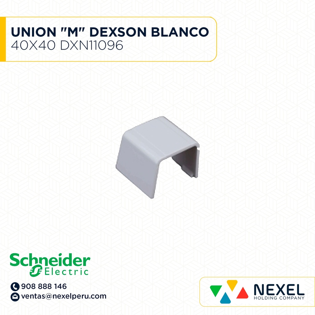 UNION 40X40 "M" DEXSON BLANCO/ DXN11096 SCHNEIDER