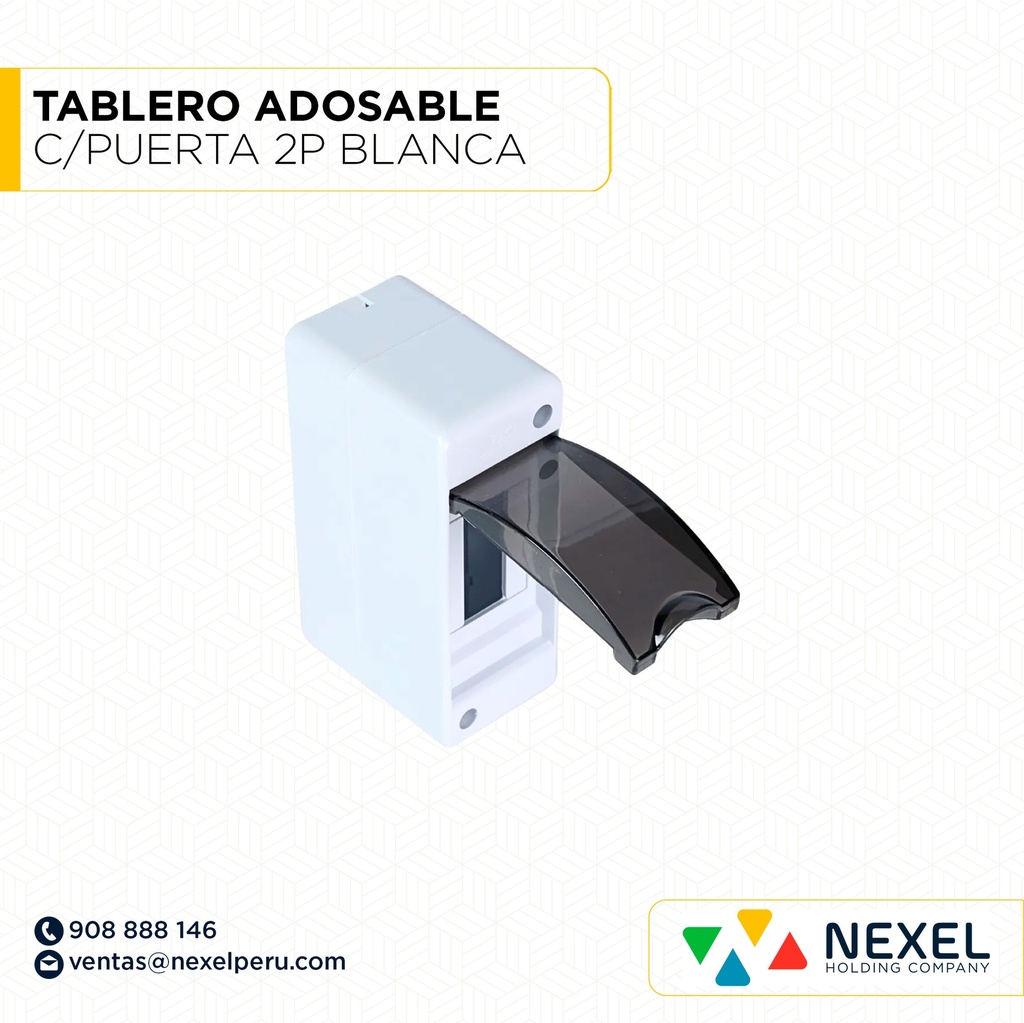 TABLERO ADOSABLE C/PUERTA 2P BLANCA STANDARD