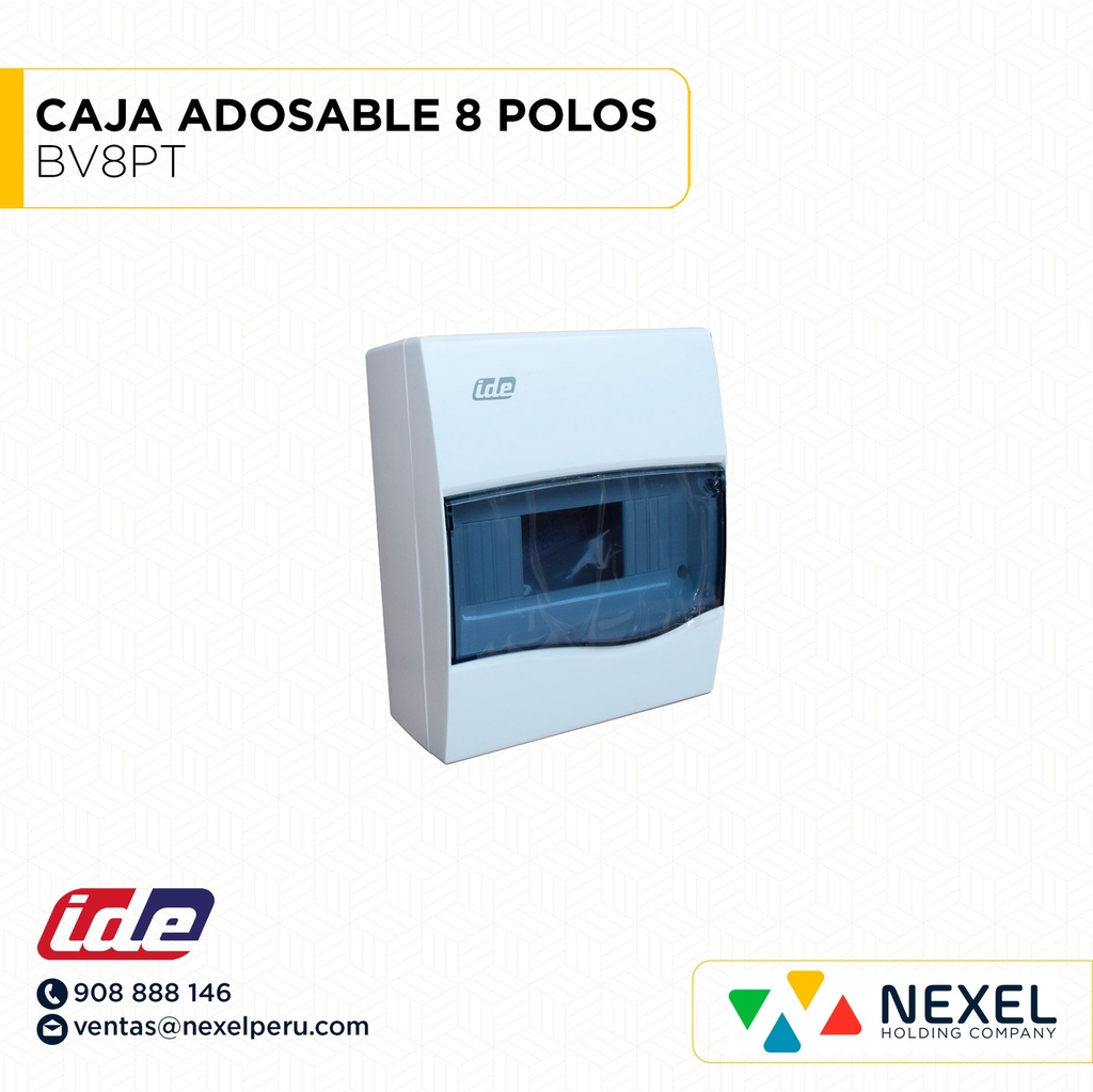 CAJA ADOSABLE 8 POLOS (BV8PT) IDE