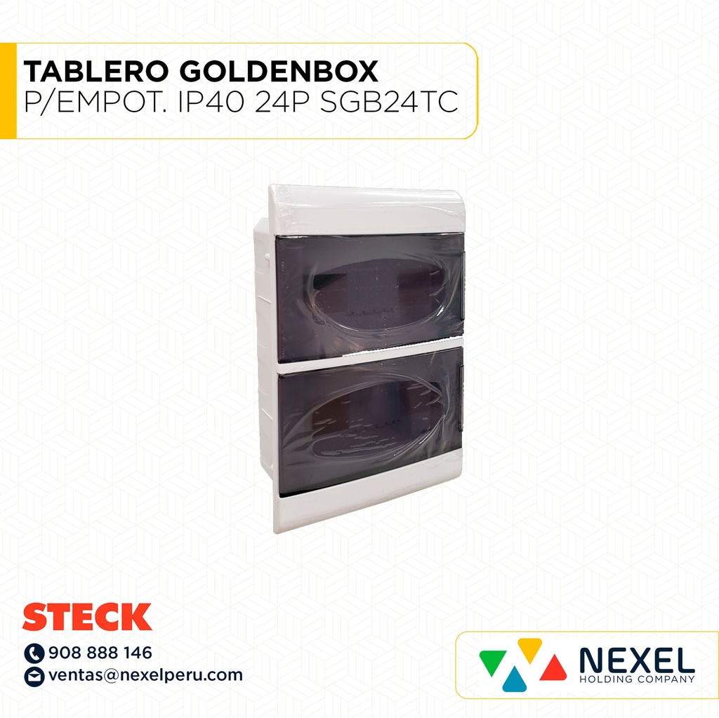 OUT - TABLERO GOLDENBOX P/EMPOT. IP40 24 POLOS / SGB24TC STECK