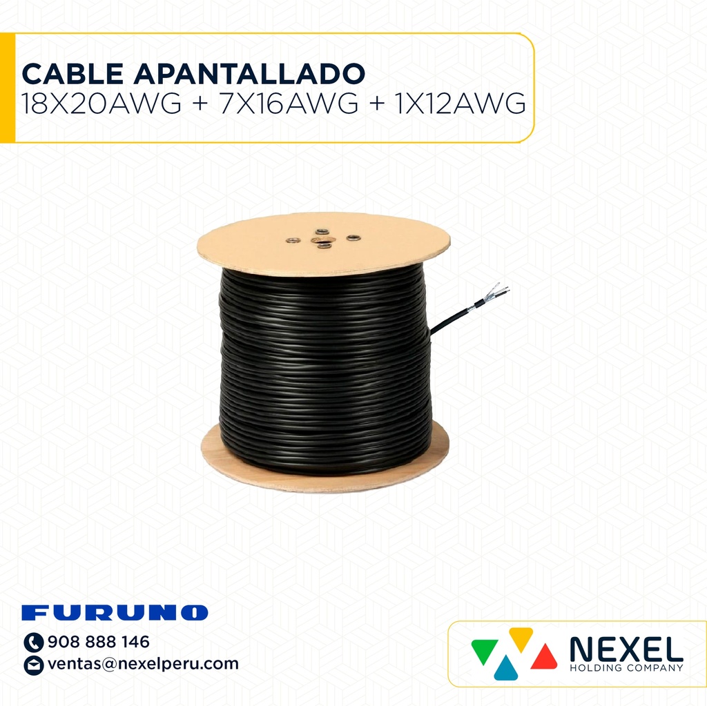 CABLE APANTALLADO 18X20 AWG + 7X16 AWG + 1X12AWG FURUNO