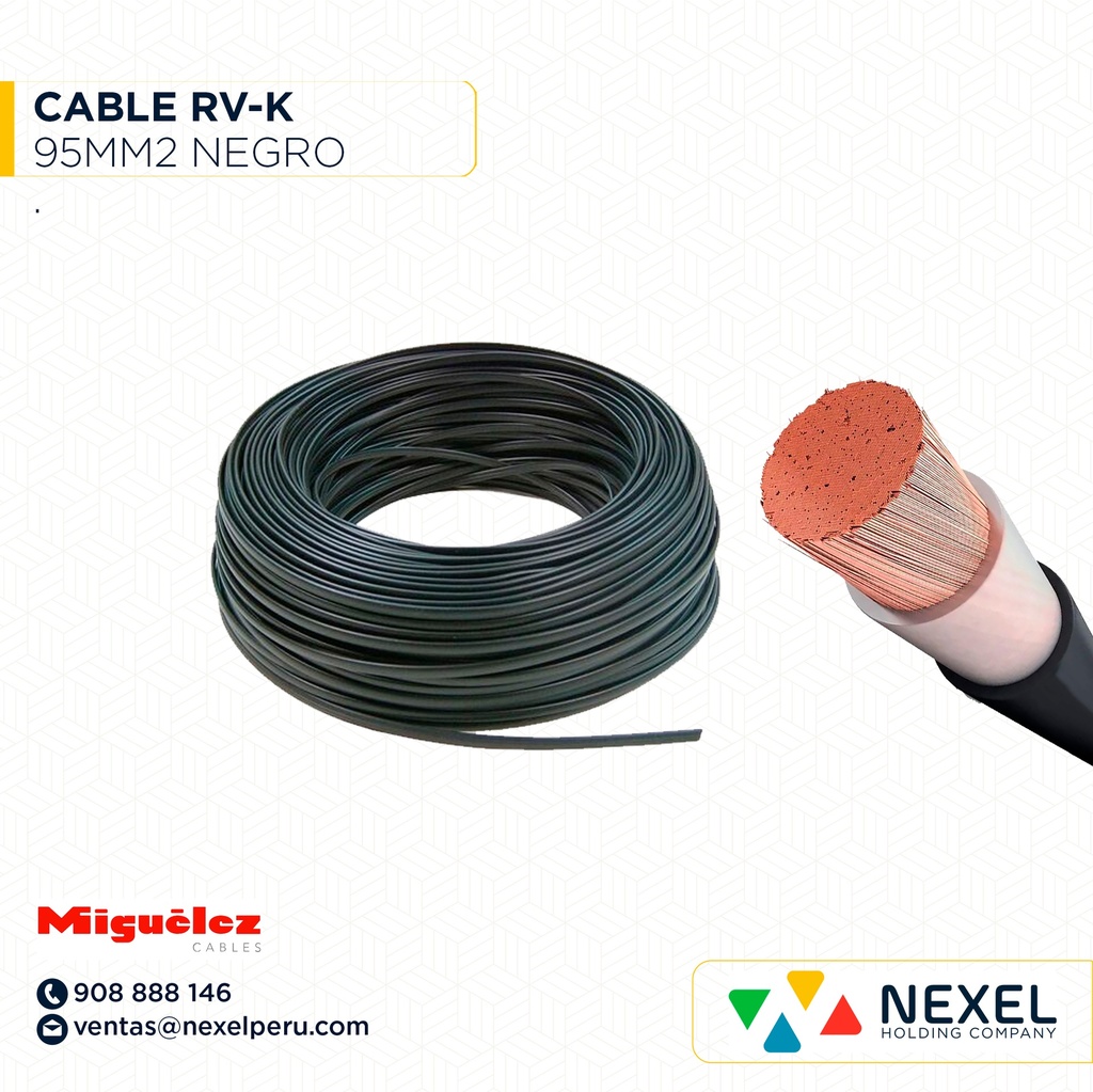 CABLE RVK 95MM2 0.6/1KV NEGRO MIGUELEZ