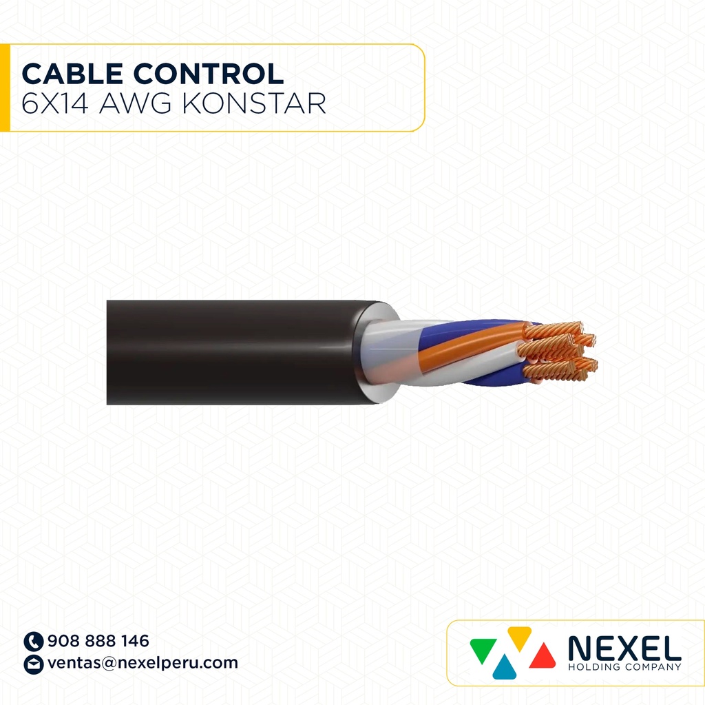 CABLE CONTROL 6X14AWG KONSTAR