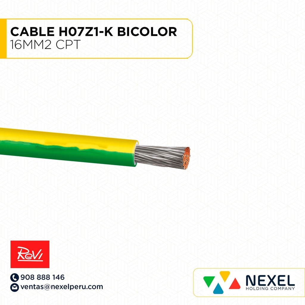 CABLE H07Z1-K 16MM2 AMARILLO VERDE (BICOLOR) CPT REVI