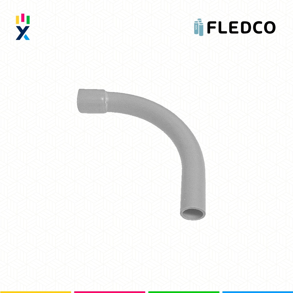 CURVA CONDUIT PVC 3" 90° SCH80 UL651 UV PROT. CC 3256 FLEDCO