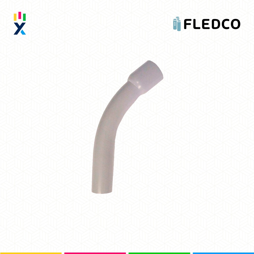 CURVA CONDUIT PVC 6" 45° SCH80 UL651 UV PROT. CC 3244 FLEDCO