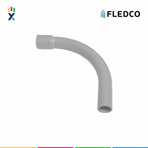 [B743525] CURVA CONDUIT PVC 3/4" 90° SCH40 UL651 UV PROT. CC 3251 FLEDCO