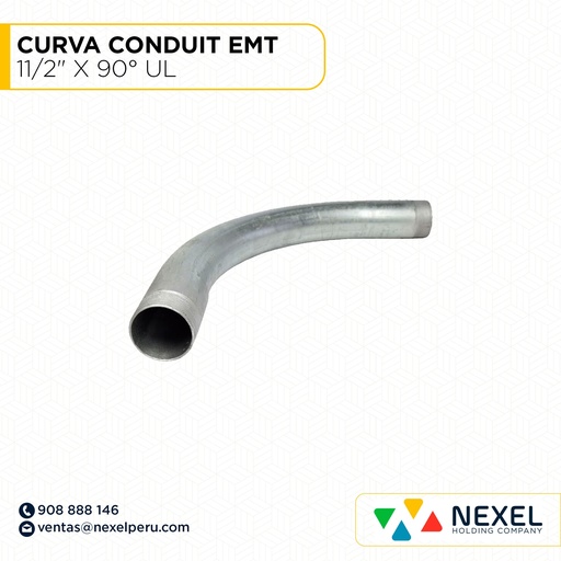 CURVA CONDUIT EMT 11/2" X 90° UL STANDARD B (copia)
