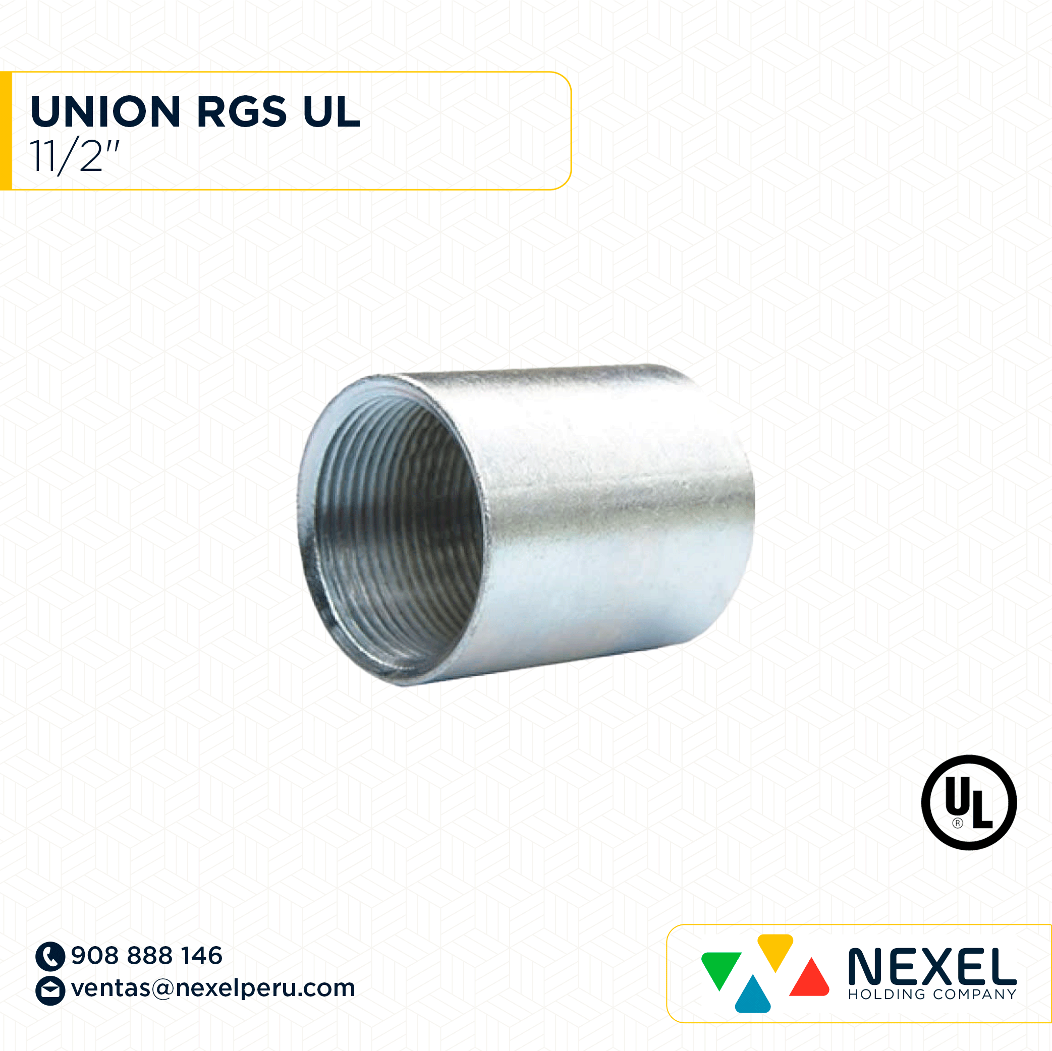 [B31667-O] OUT-UNION RGS 11/2" UL STANDARD B 