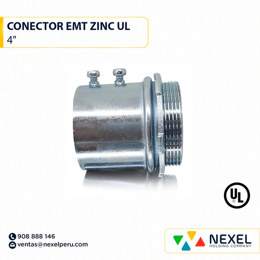 [B11330-O] OUT- CONECTOR EMT 4" ZINC UL STANDARD