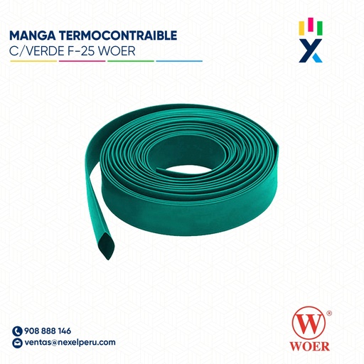 [F74503] MANGA TERMOCONTRAIBLE C/VERDE F-25 WOER