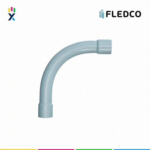[B743731] CURVA CONDUIT PVC 2" 90° SCH40 2 EXTR. UL651 UV PROT. FLEDCO 
