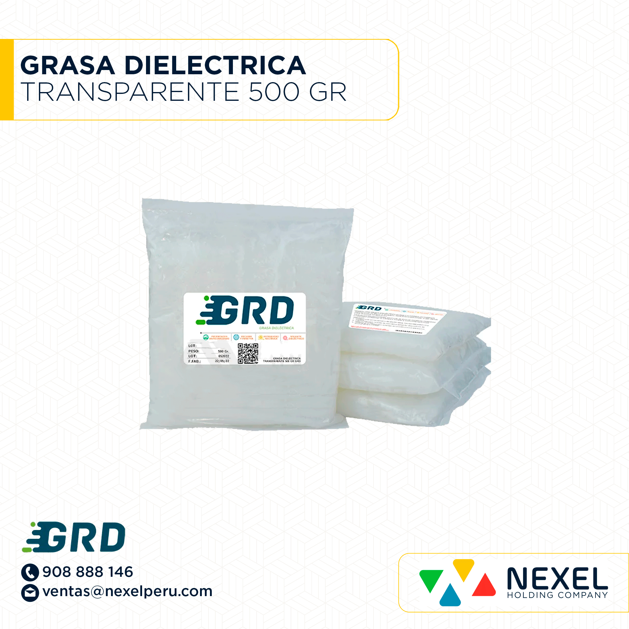[M11142] GRASA DIELECTRICA TRANSPARENTE 500GR GRD