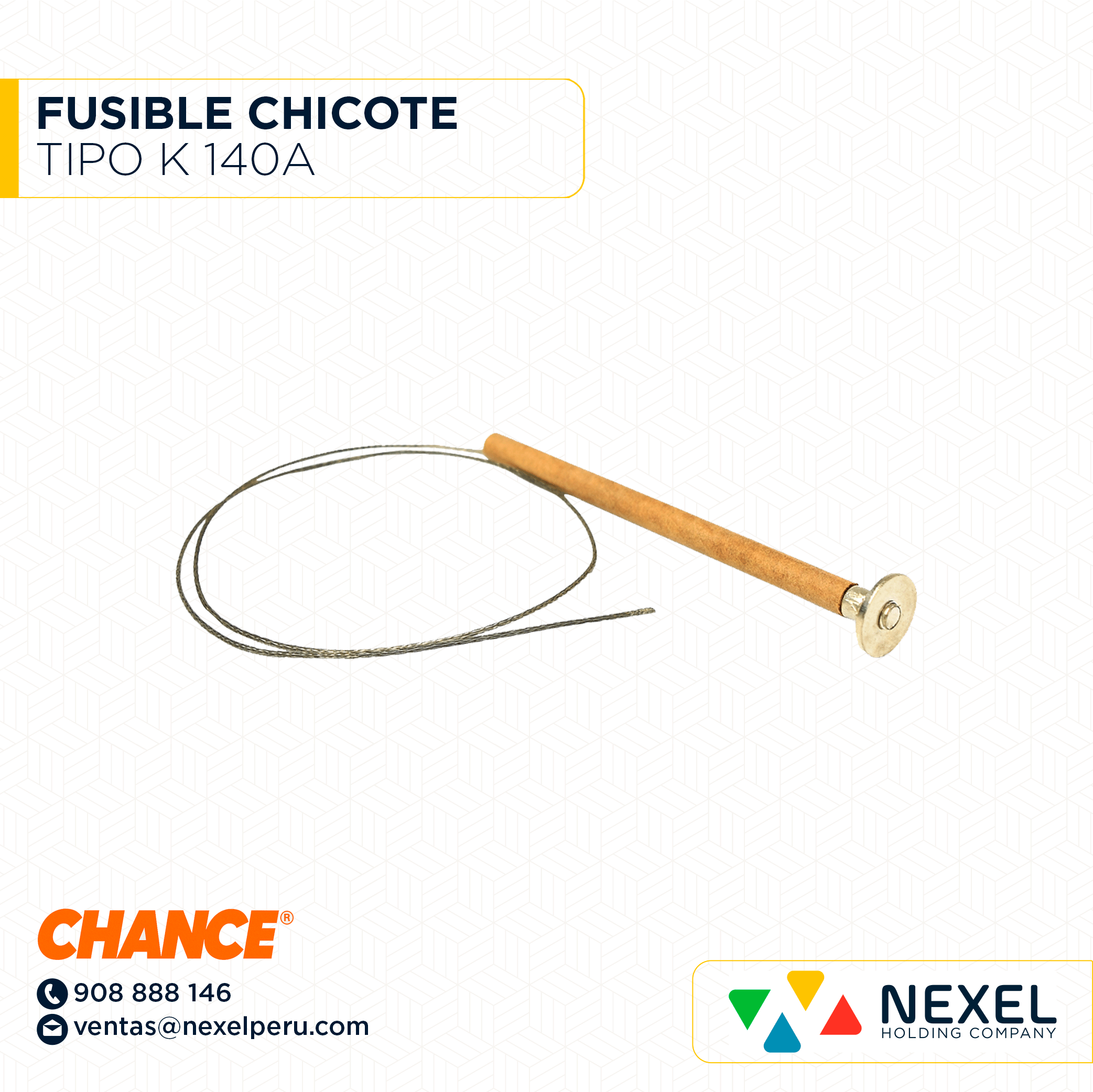 [J122809] FUSIBLE CHICOTE TIPO K 140A CHANCE