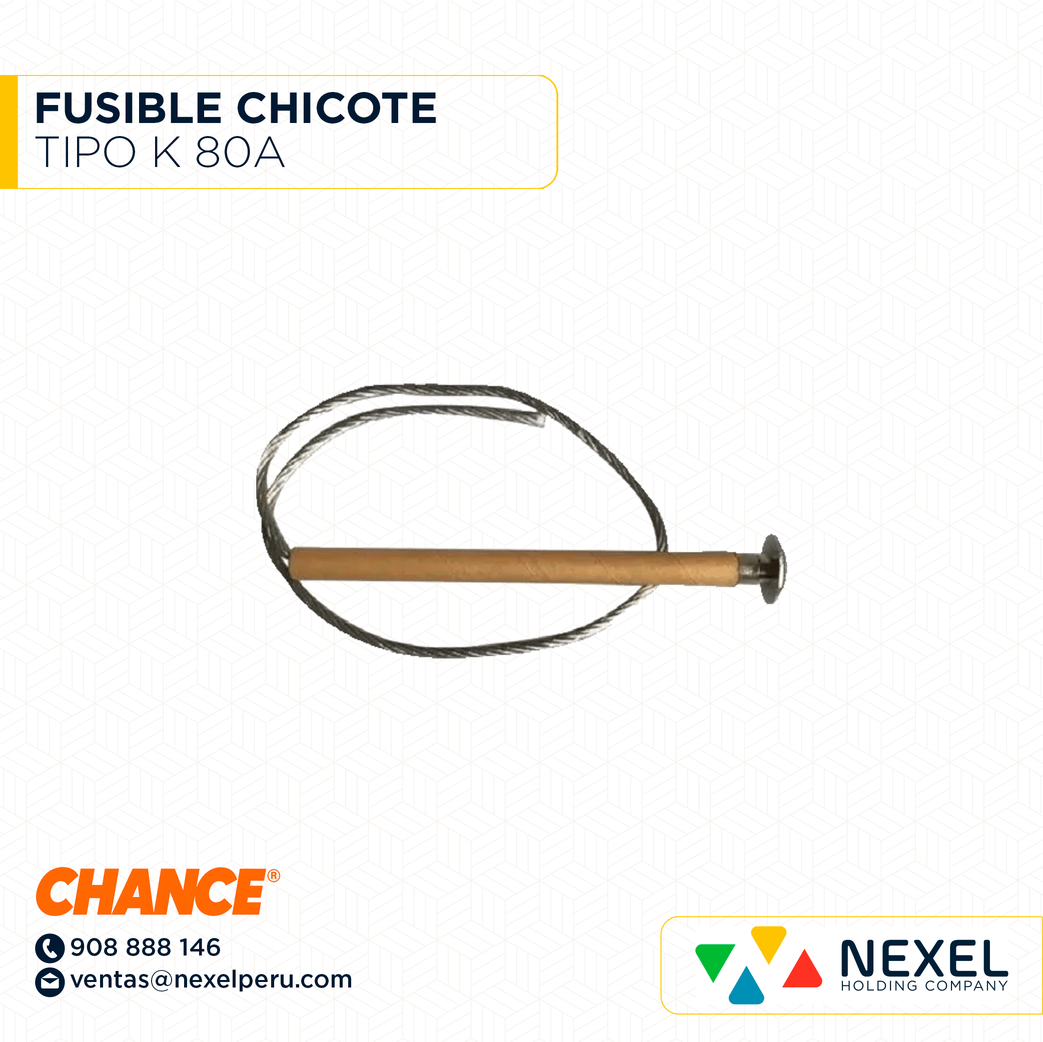 [J122341] FUSIBLE CHICOTE TIPO K 80A CHANCE