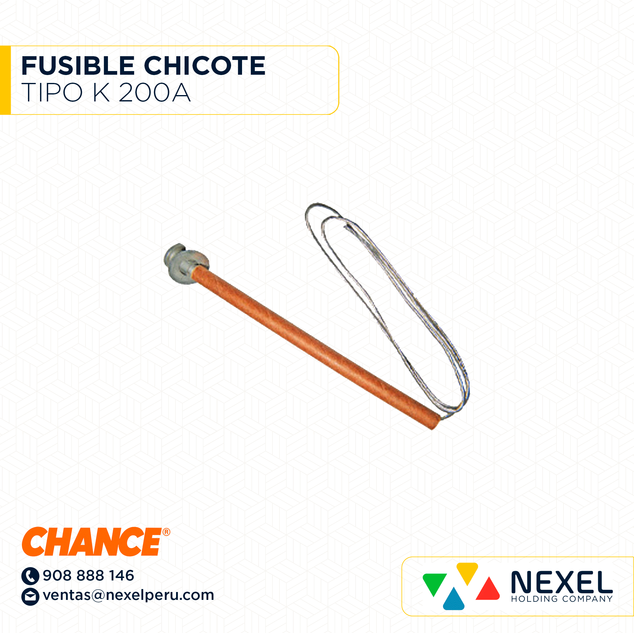 [J122339] FUSIBLE CHICOTE TIPO K 200A CHANCE