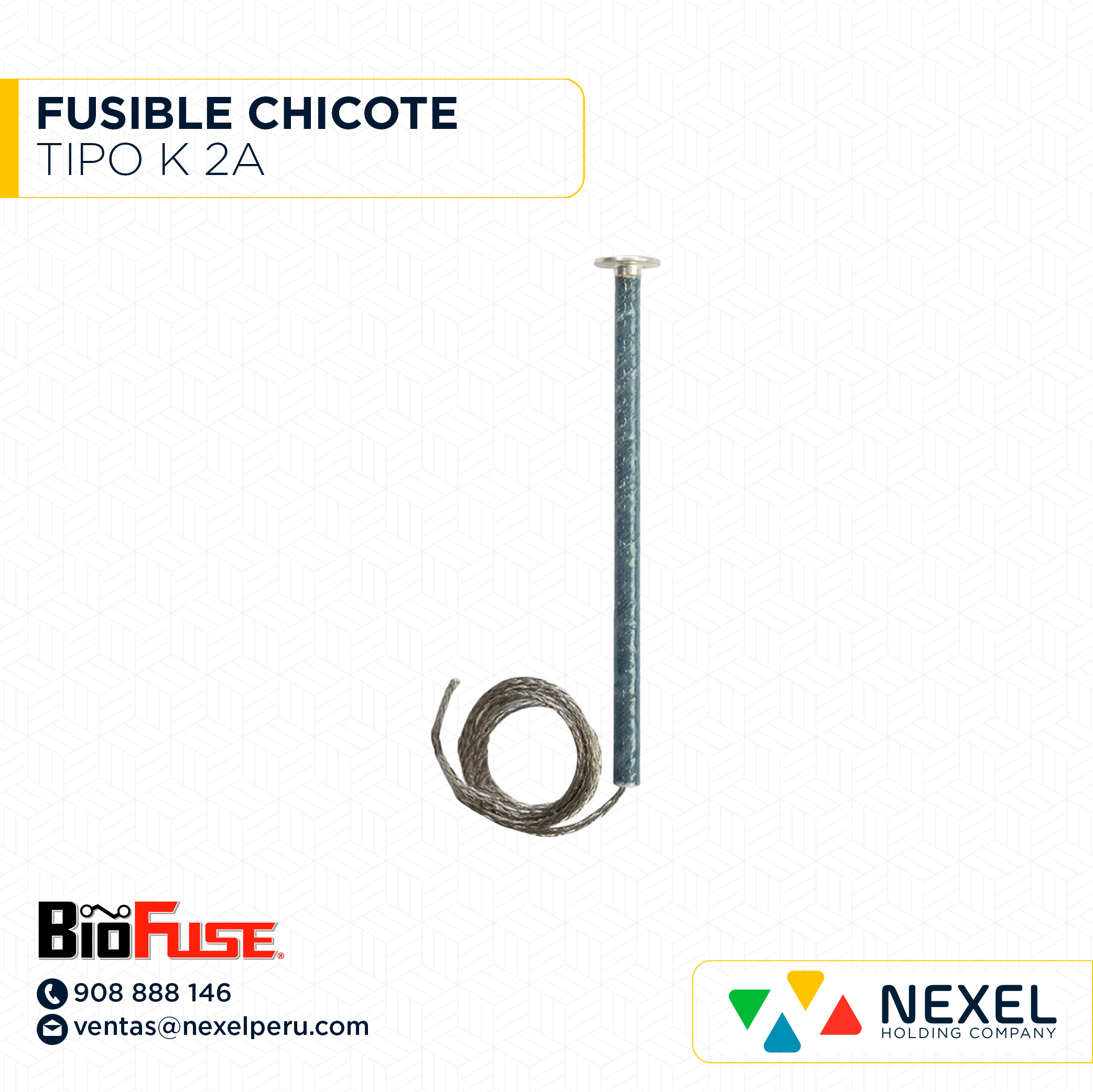 [J122331] FUSIBLE CHICOTE TIPO K 2A BIFUSE
