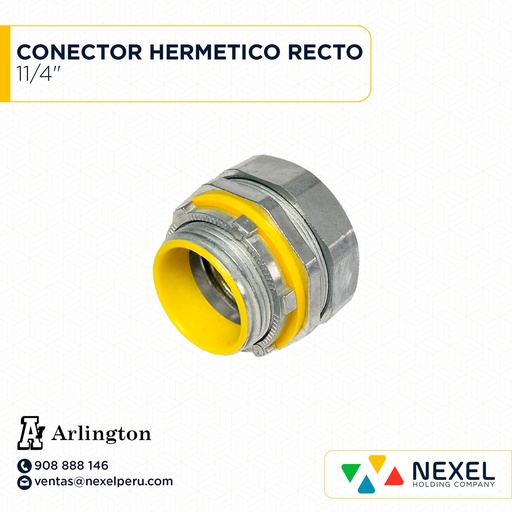 [B66285] CONECTOR HERMETICO RECTO 11/4" STANDARD
