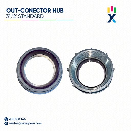 [B34553-O] OUT-CONECTOR HUB 31/2' STANDARD
