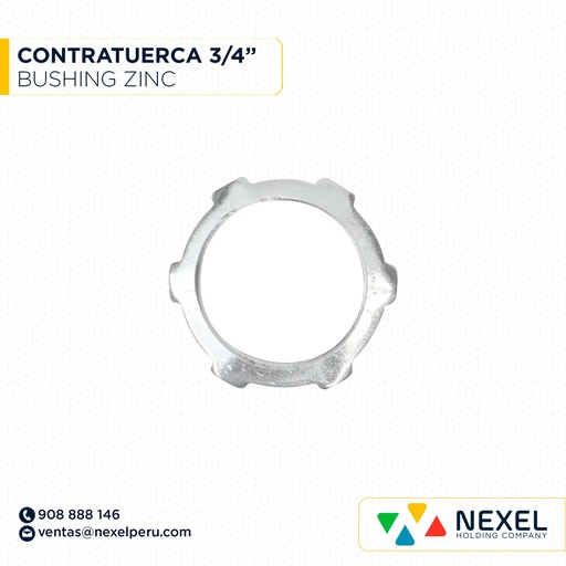 [B94236] CONTRATUERCA BUSHING 3/4" ZINC STANDARD