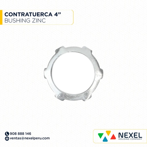 [B94054] CONTRATUERCA BUSHING 4" ZINC STANDARD