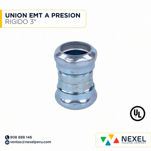 [B23572] UNION EMT A PRESION RIGIDO 3" STANDARD