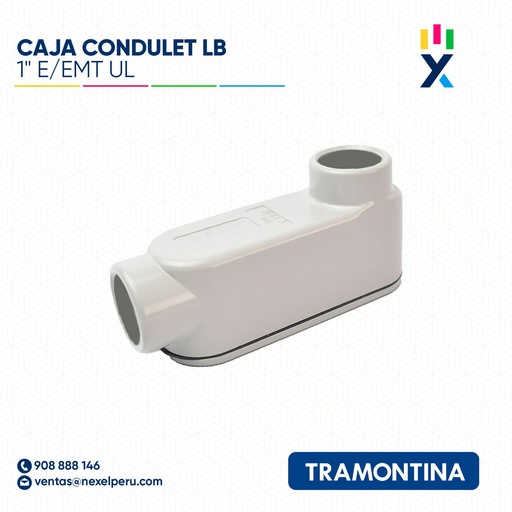 [B13053] CAJA CONDULET LB 1" E/EMT UL TRAMONTINA