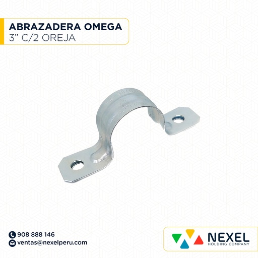 [B92049] ABRAZADERA OMEGA 3" C/2 OREJAS STANDARD