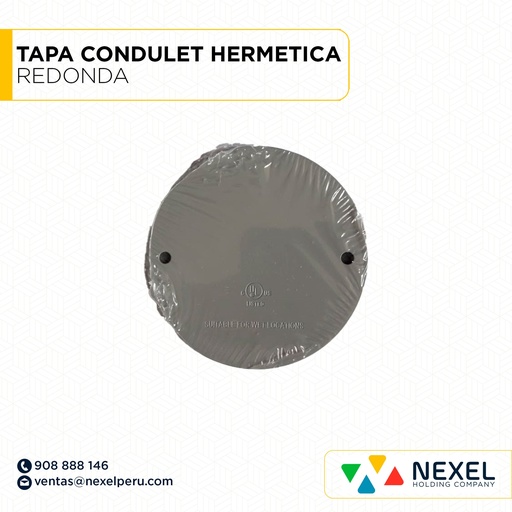 [B91863] TAPA CONDULET HERMETICA REDONDA STANDARD