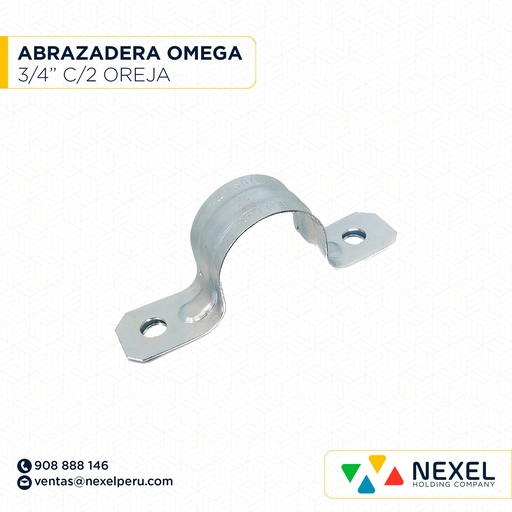 [B91766] ABRAZADERA OMEGA 3/4" C/2 OREJAS EMT STANDARD