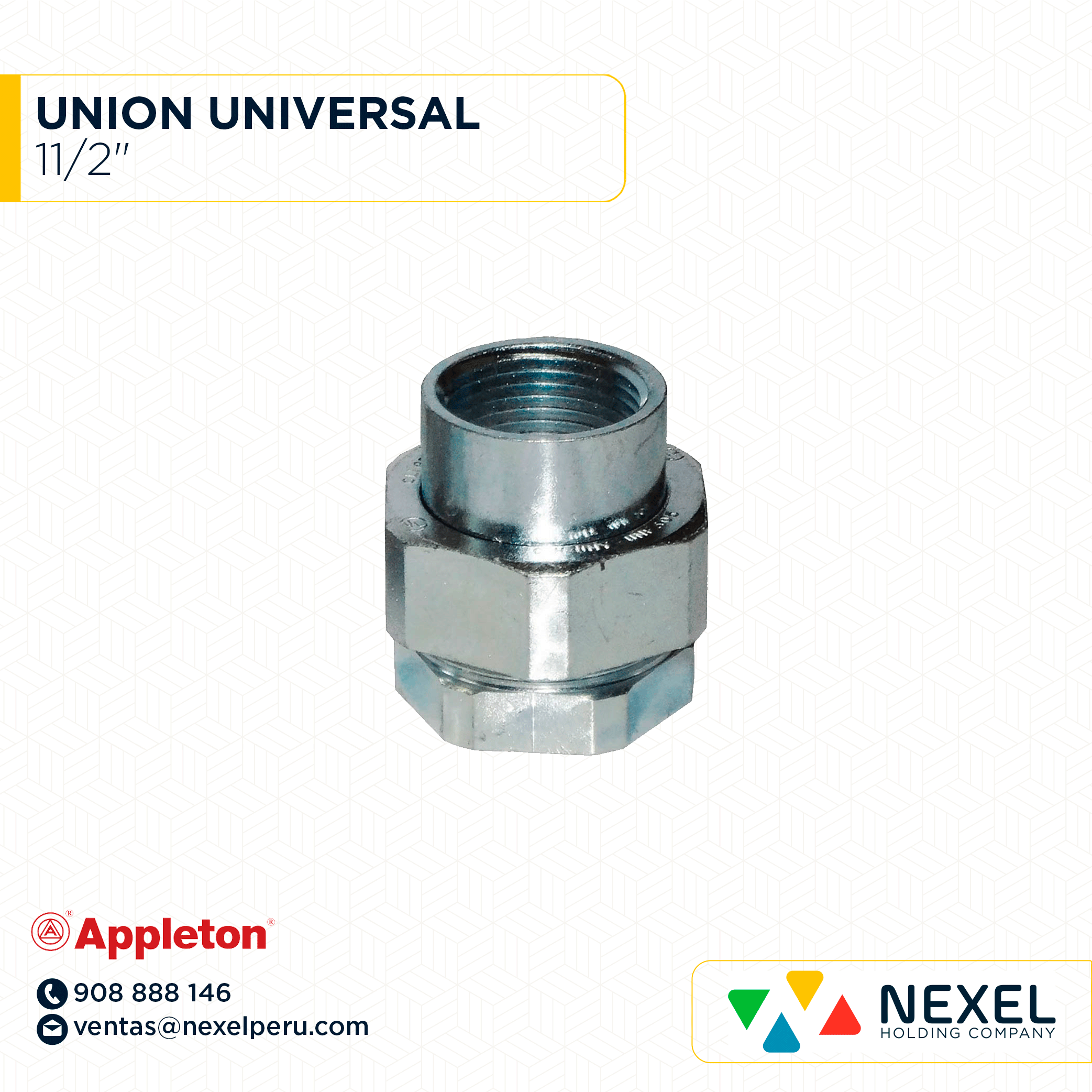 [B51760-O] OUT-UNION UNIVERSAL 11/2" APPLETON