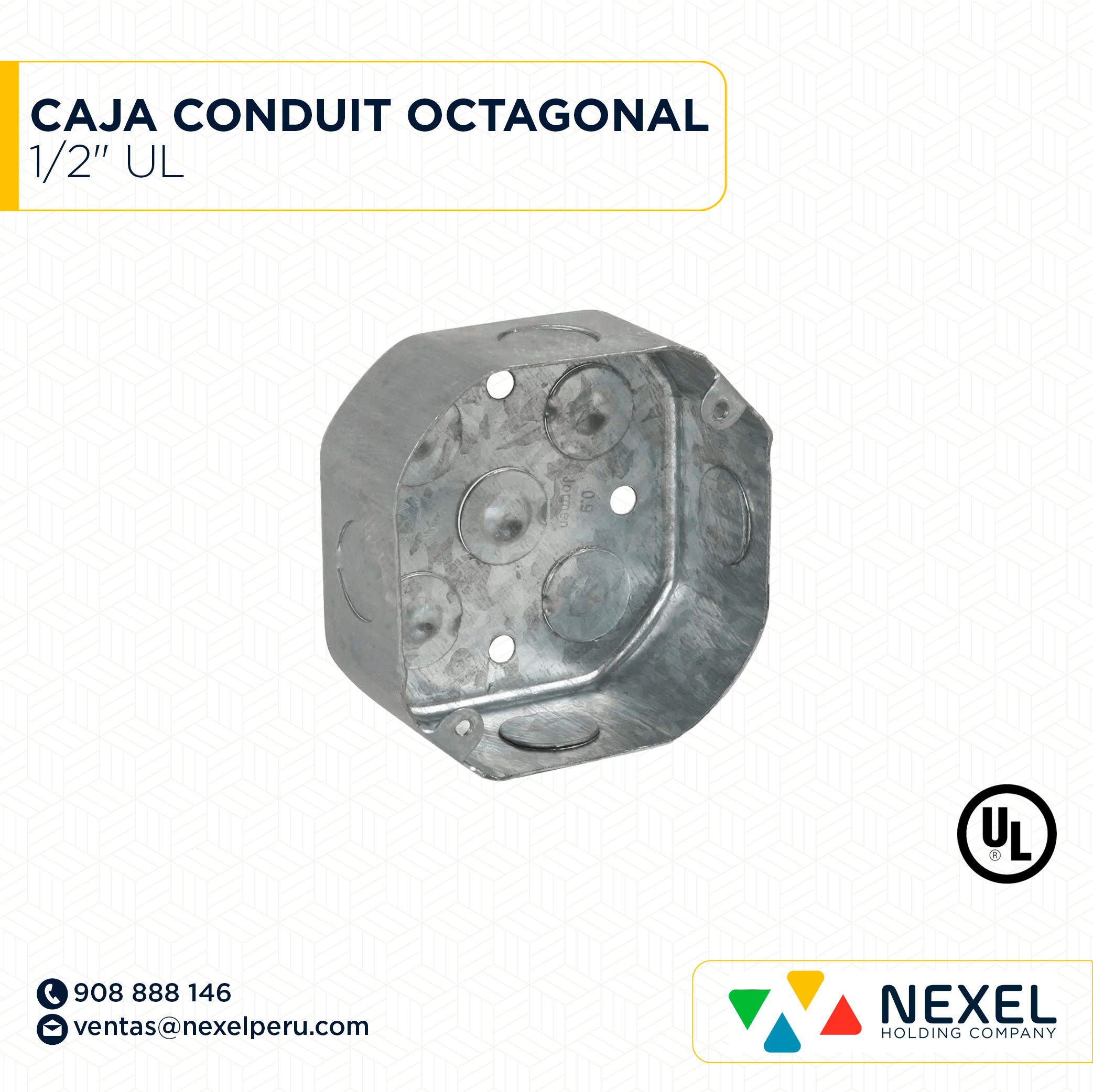 [B91644] CAJA CONDUIT OCTAGONAL 1/2" UL STANDARD