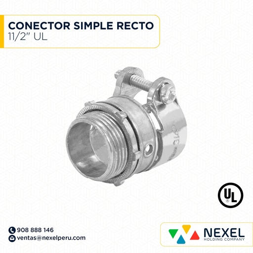 [B61352] CONECTOR SIMPLE RECTO 11/2" UL STANDARD