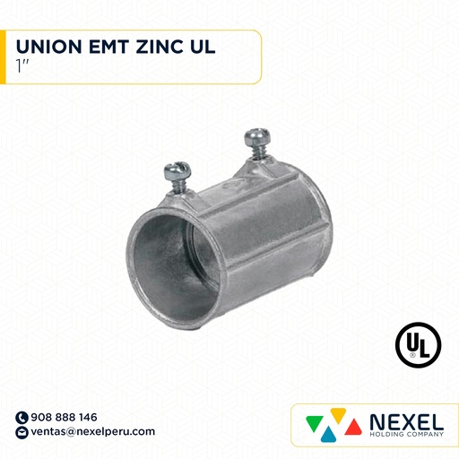 [B11340] UNION EMT 1" ZINC UL STANDARD