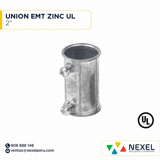 [B11334] UNION EMT 2" ZINC UL STANDARD