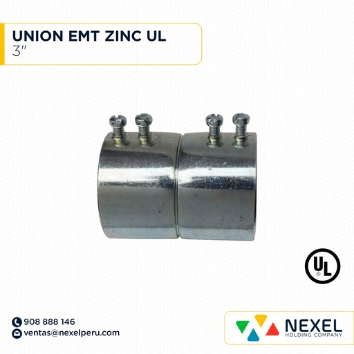 [B11326-O] OUT- UNION EMT 3" ZINC UL STANDARD