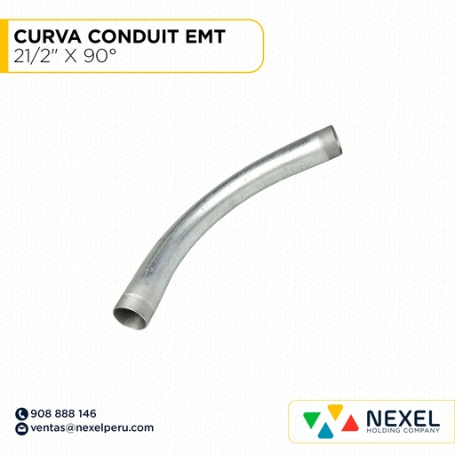 [B101267] CURVA CONDUIT EMT 21/2" X 90° STANDARD - B