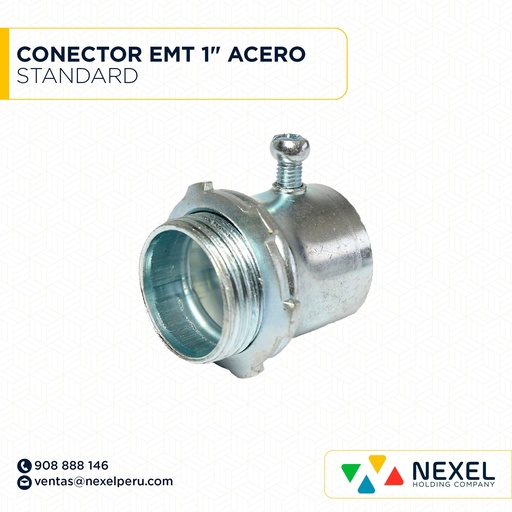 [B11250] CONECTOR EMT 1" ACERO STANDARD