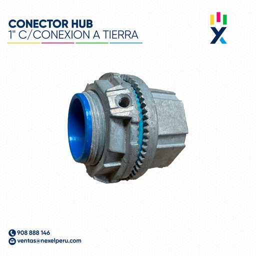 [B91241] CONECTOR HUB 1" CON LINEA TIERRA STANDARD