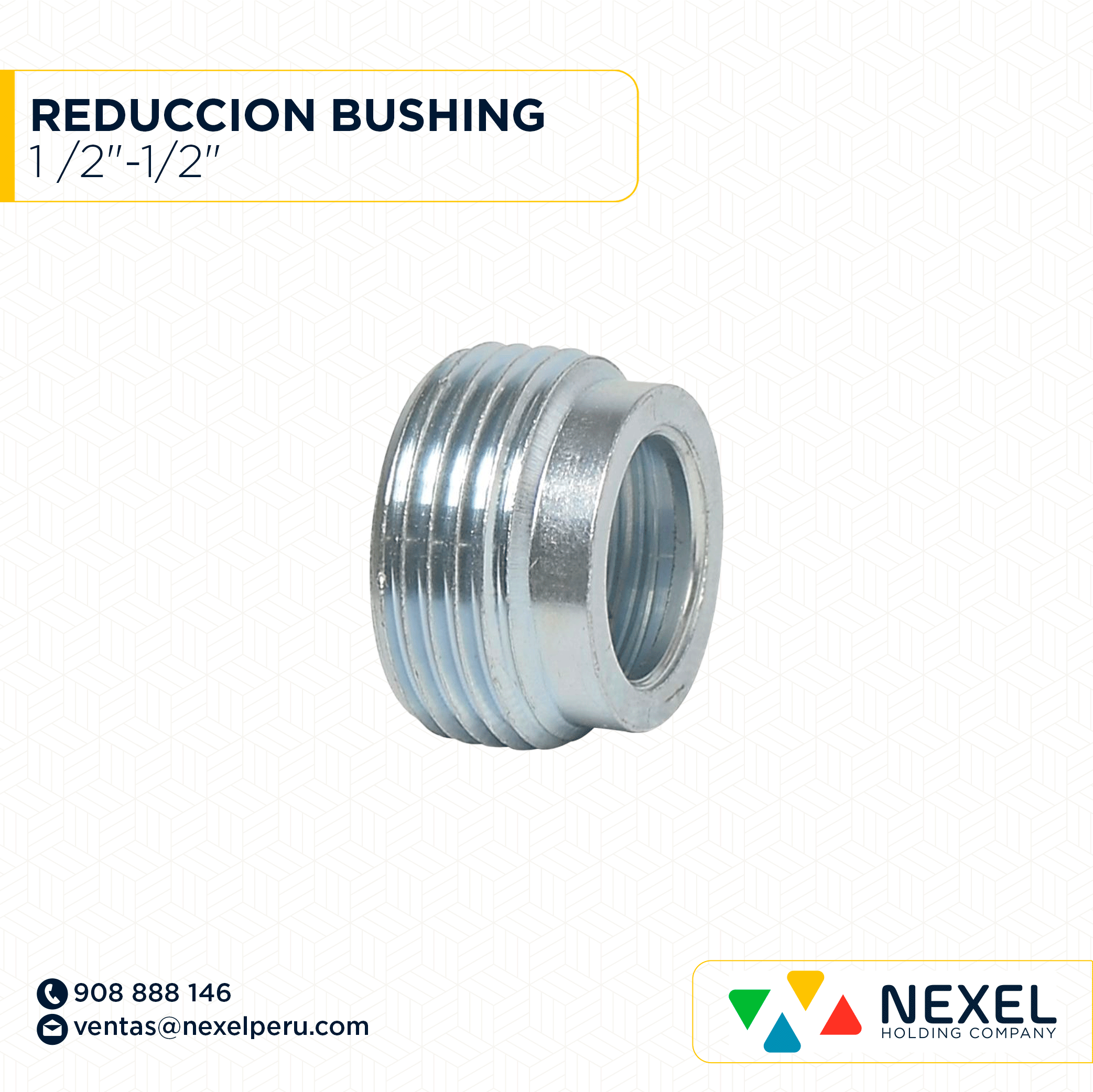 [B91239-O] OUT-REDUCCION BUSHING 1 /2"-1/2" STANDARD