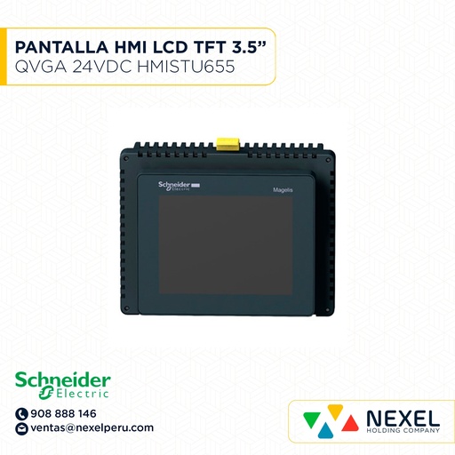[G46252-O] OUT- PANTALLA HMI TACTIL LCD TFT 3.5" QVGA 24VDC ETHERNET MAGELIS HMISTU655 (OULET) SCHNEIDER