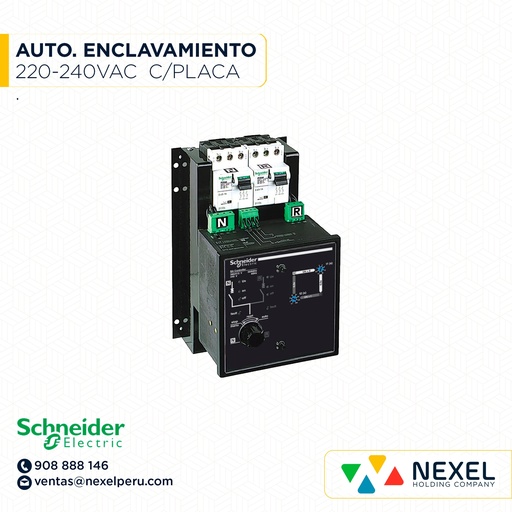 [G74639] AUTOMATISMO ENCLAVAMIENTO 220-240VAC C/PLACA P/INTERRUPTOR AUT 29472 SCHNEIDER