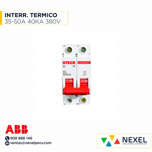 [G14573] INT. TERM. P/RIEL DIN SERIE DDZ62 CURVA C 2P 6KA 16A SDZD62C16 STECK