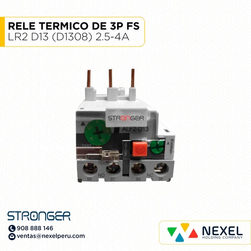 [G33701] RELE TERMICO DE 3P FS LR2 D13 (D1308) 2.5-4A STRONGER