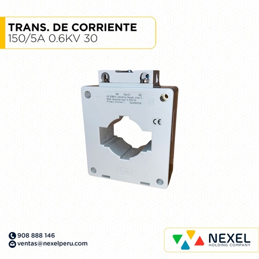 [G73519-O] OUT- TRANSFORMADOR DE CORRIENTE 150/5A 0.6KV 30 TMG
