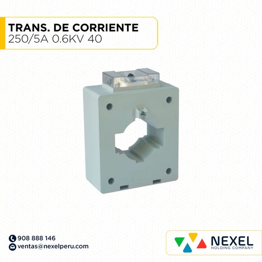 [G73515-O] OUT- TRANSFORMADOR DE CORRIENTE 250/5A 0.6KV 40 TMG