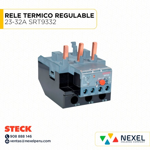 [G32850] RELE TERMICO REGULABLE 23-32A SRT9332 STECK