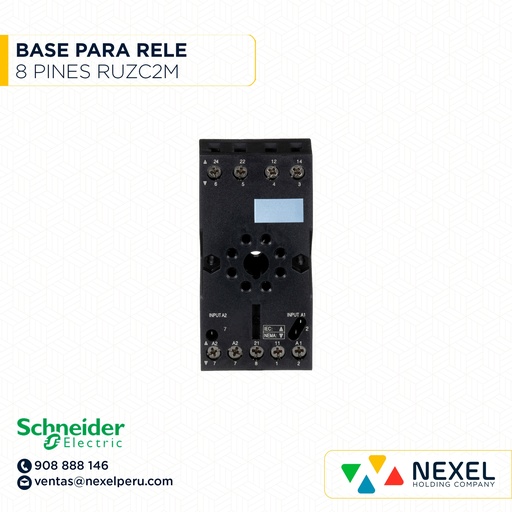 [G32845-O] OUT- BASE PARA RELE UNIVERSAL 8 PINES RUZC2M SCHNEIDER